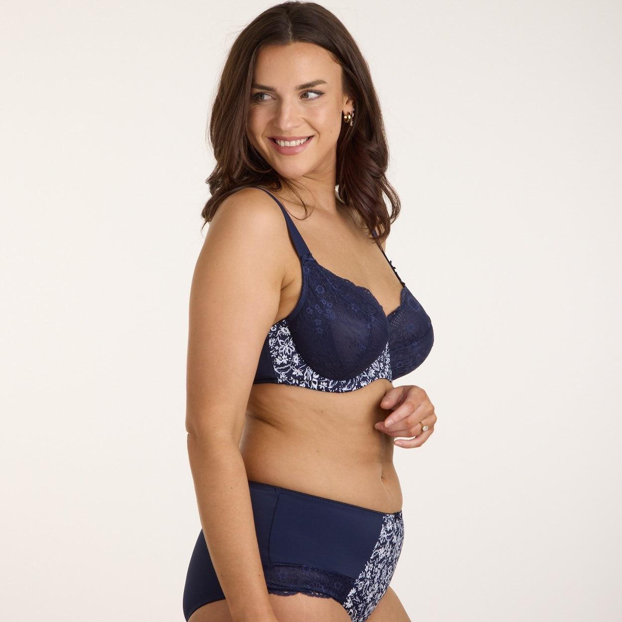 Print Full Cup Bra - Mystic Navy Floral