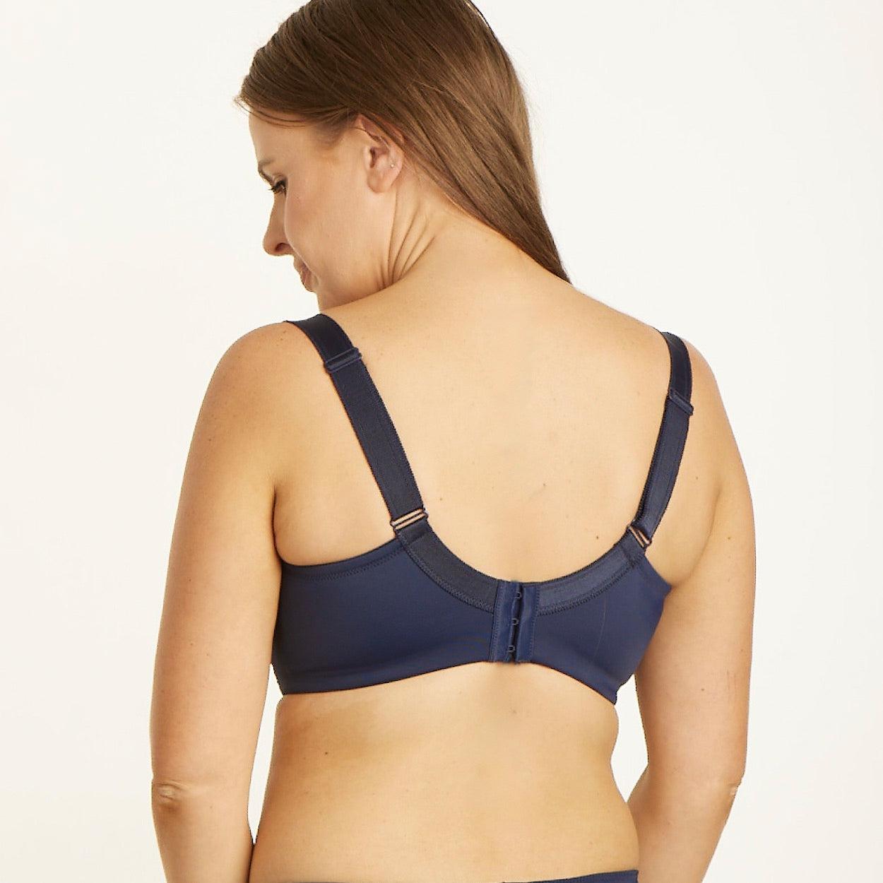 Radiate Lace Premium Support Bra - Navy Berry