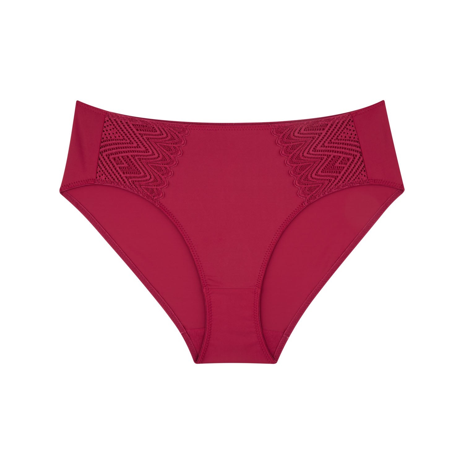 Willow Lace Midi Brief - Beaujolais