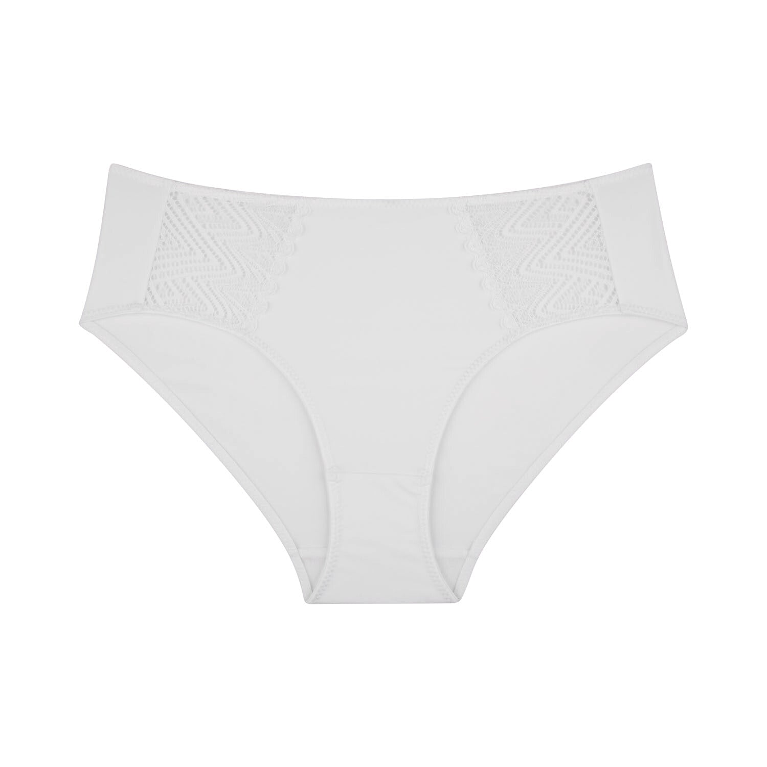 Willow Lace Midi Brief - White