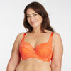 Bella Rosa Lace Padded Full Cup Bra - Salsa