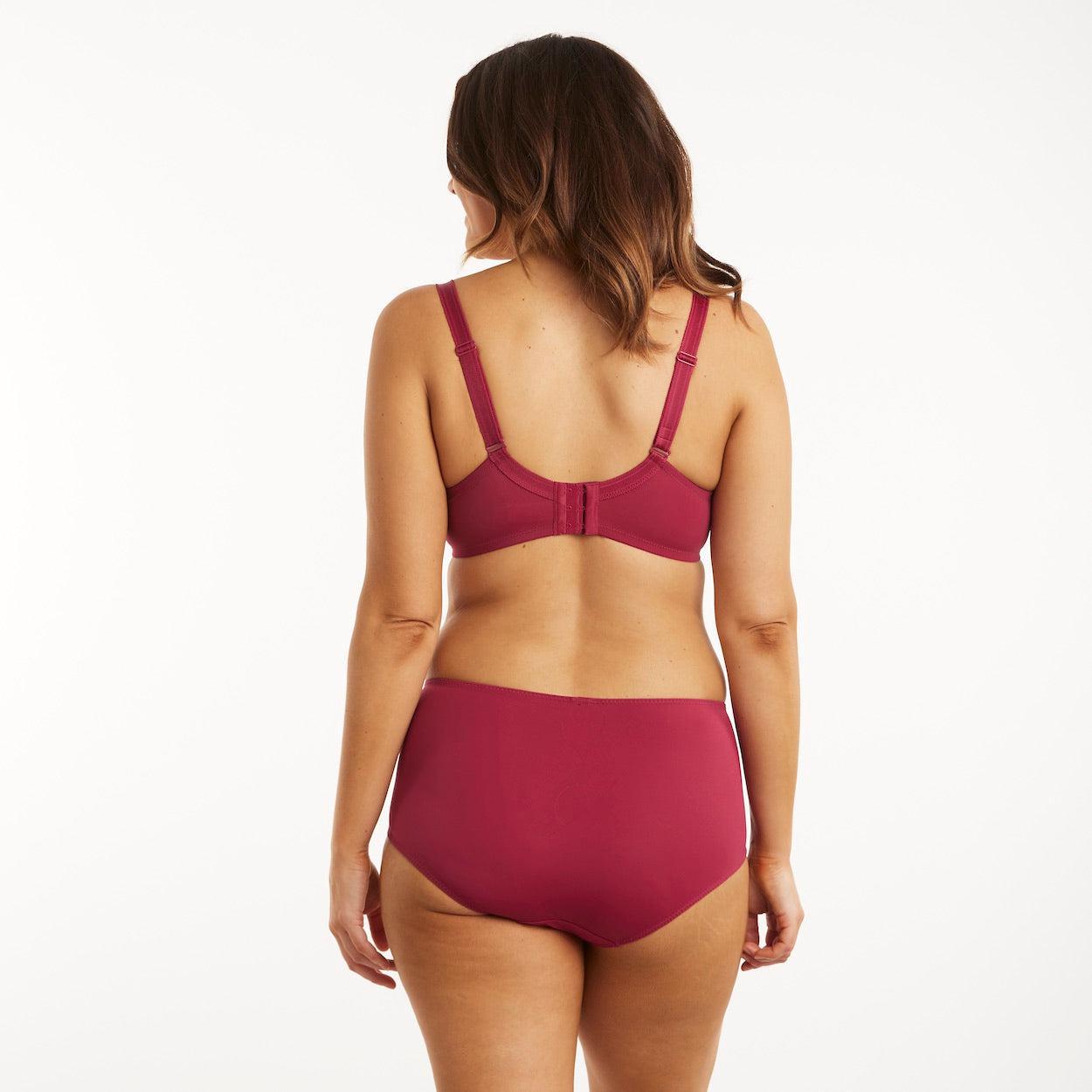 Willow Lace Full Brief - Beaujolais