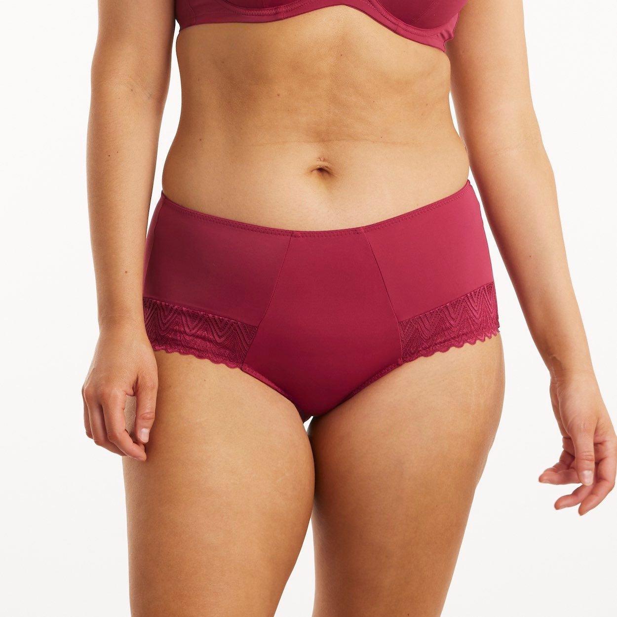 Willow Lace Full Brief - Beaujolais