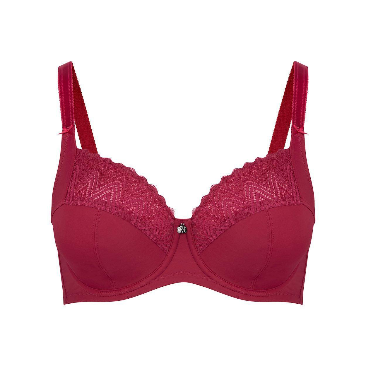 Willow Lace Full Cup Bra - Beaujolais