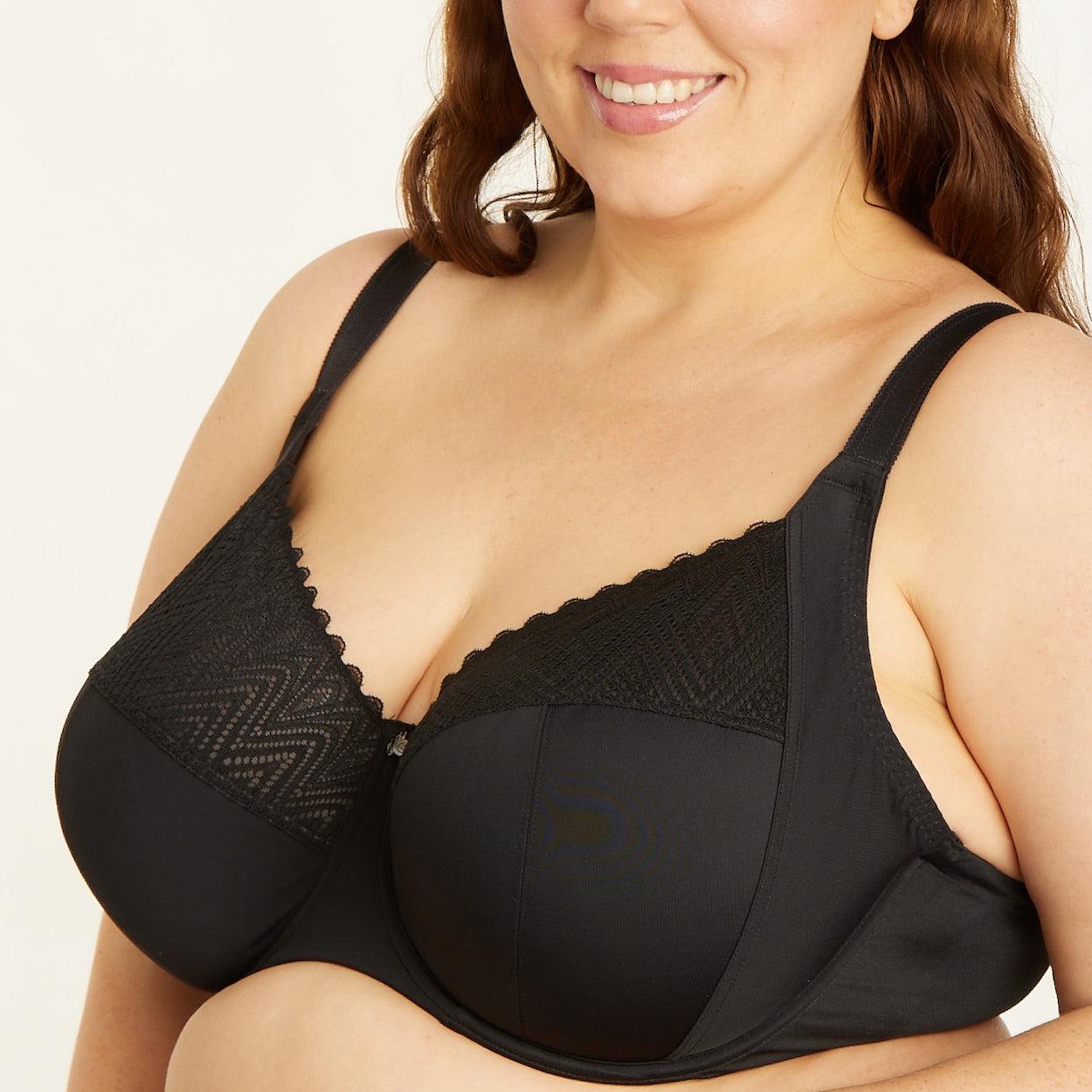 Willow Lace Premium Support Bra - Black