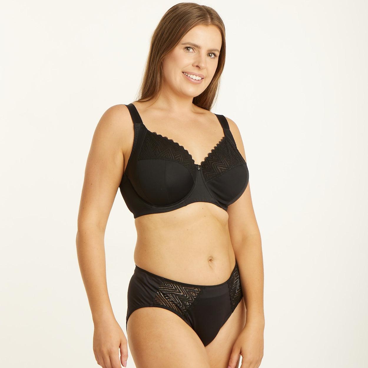 Willow Lace Premium Support Bra - Black