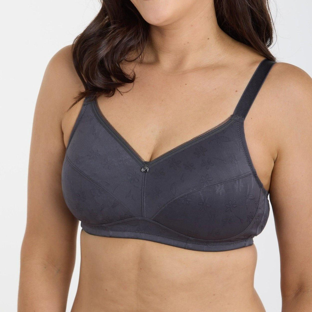 Wirefree Bra - Charcoal