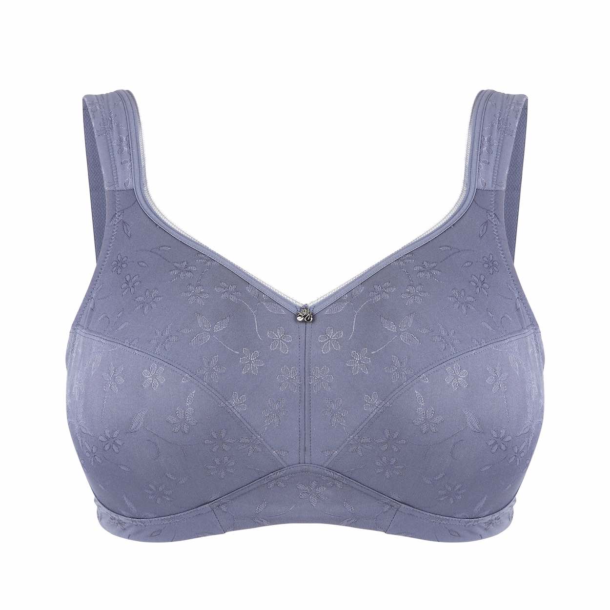 Wirefree Premium Support Bra - Blue Denim | Rose & Thorne