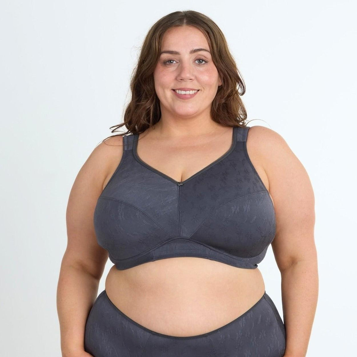Wirefree Bra - Premium Support - Charcoal