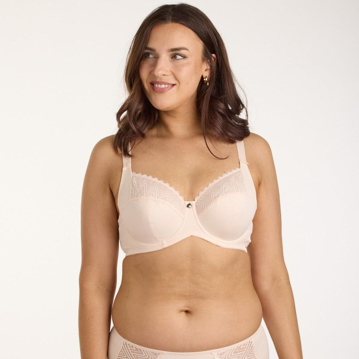 White Lace Full Cup Bra main image 1