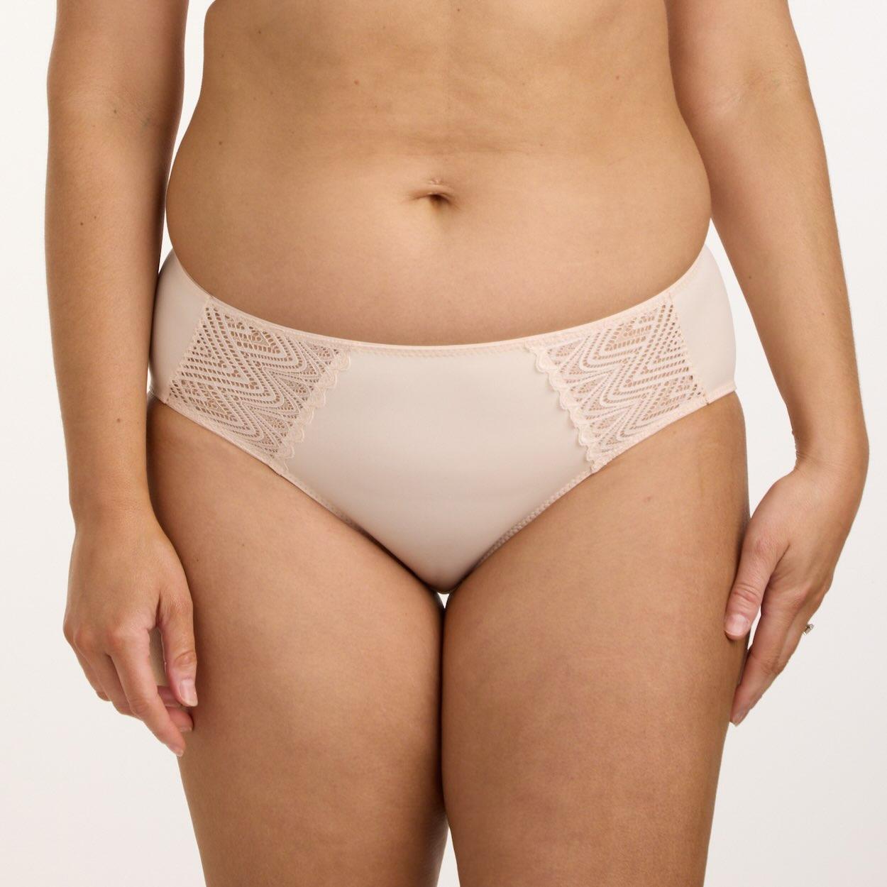 Willow Lace Midi Brief - Latte