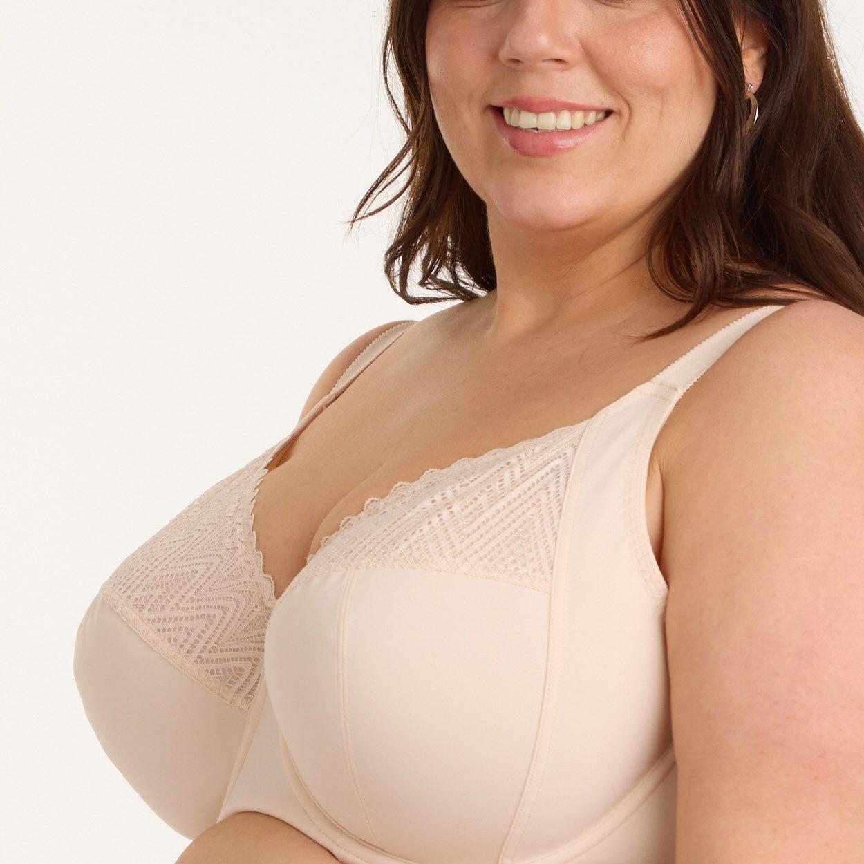Willow Lace Premium Support Bra - Latte