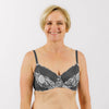 Signature Print Balconette Bra - Pewter Rose