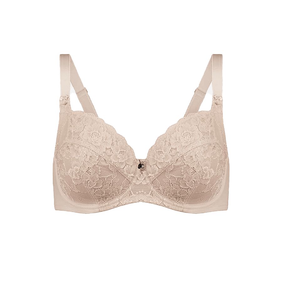 Dahlia Lace Full Cup Bra - Almond