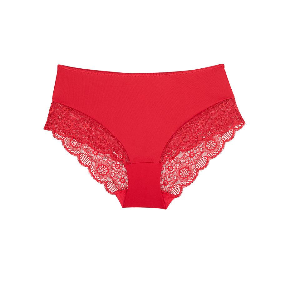 Peony Midi Brief - Savvy Red