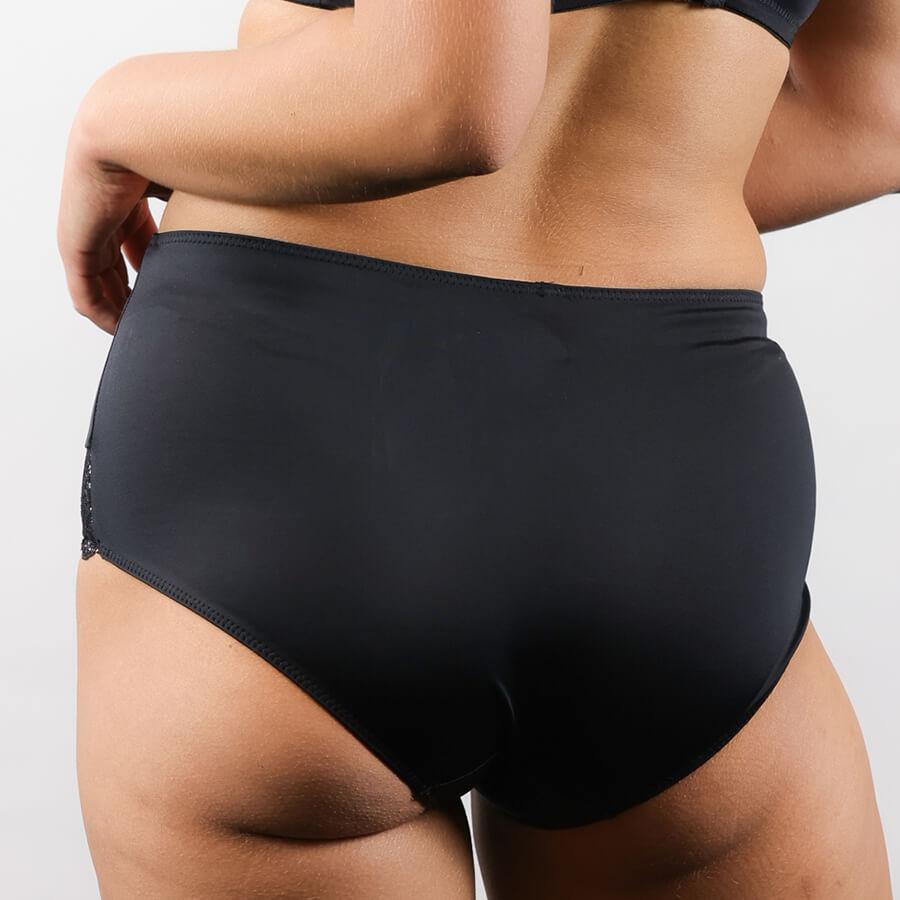 Mesh Lace Midi Short - Black Peach Whip