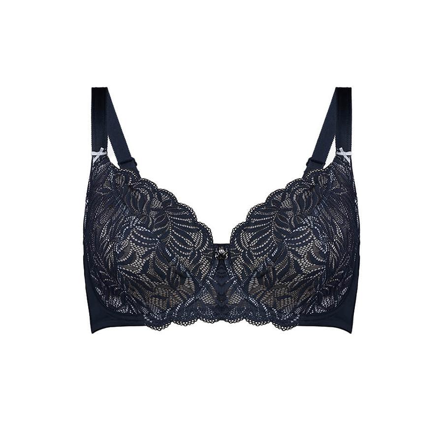 Full Lace Cup Radiate Bra - Enhanced Support - Blueberry Product Image