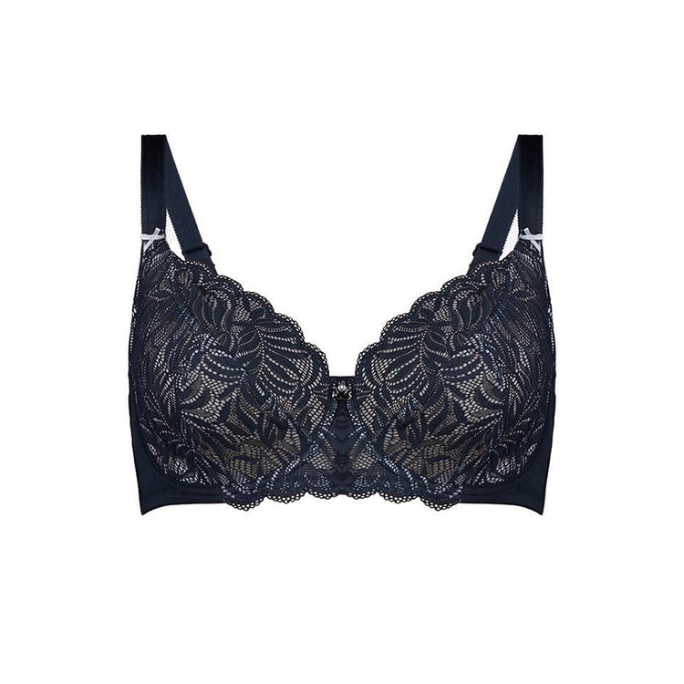 Willow Lace Full Cup Bra - Teal Blue