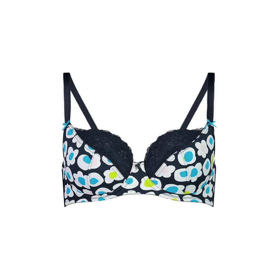 Print Balconette Bra - Flora