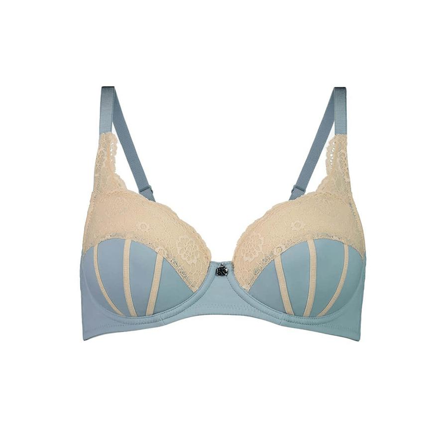 Ribbons Padded Full Cup Bra - Rococo