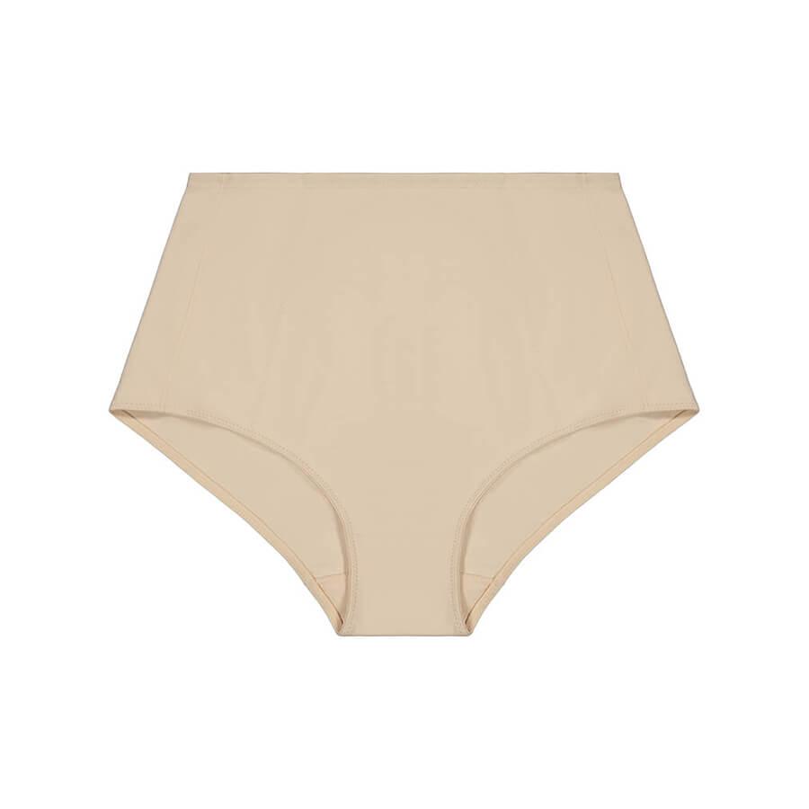 Cotton Control Brief Midi Short - Almond Front