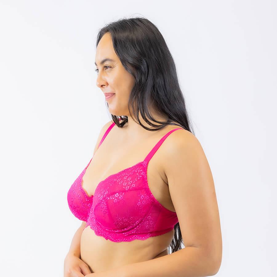 Sweetpea Lace Balconette Bra - Sugar Pink