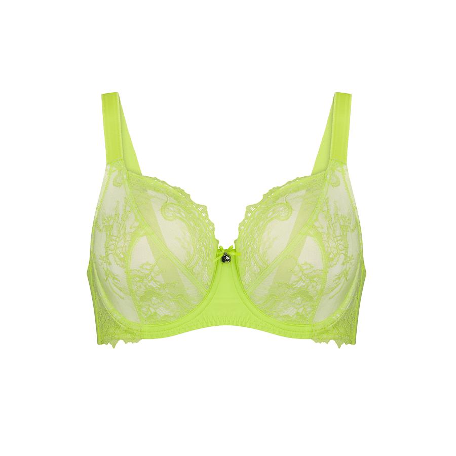 Nightingale Lace Full Cup Bra - Lime Splash