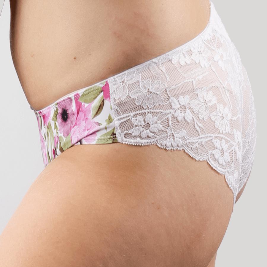 Lace Bum Bikini Brief - Garden Party