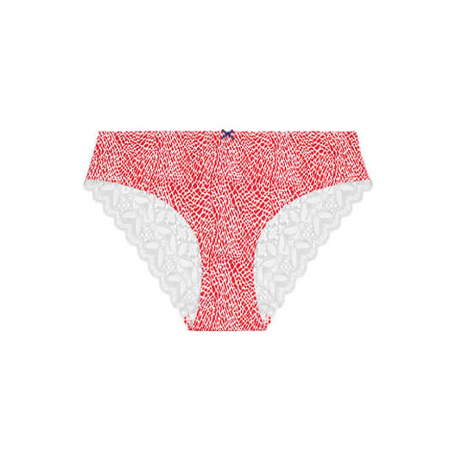 Queen of the Nile Lace Bum Bikini Brief - Lipstick Red