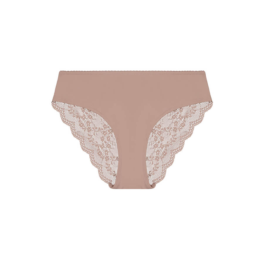 Lace Bum Bikini Brief - Frappe Product Image