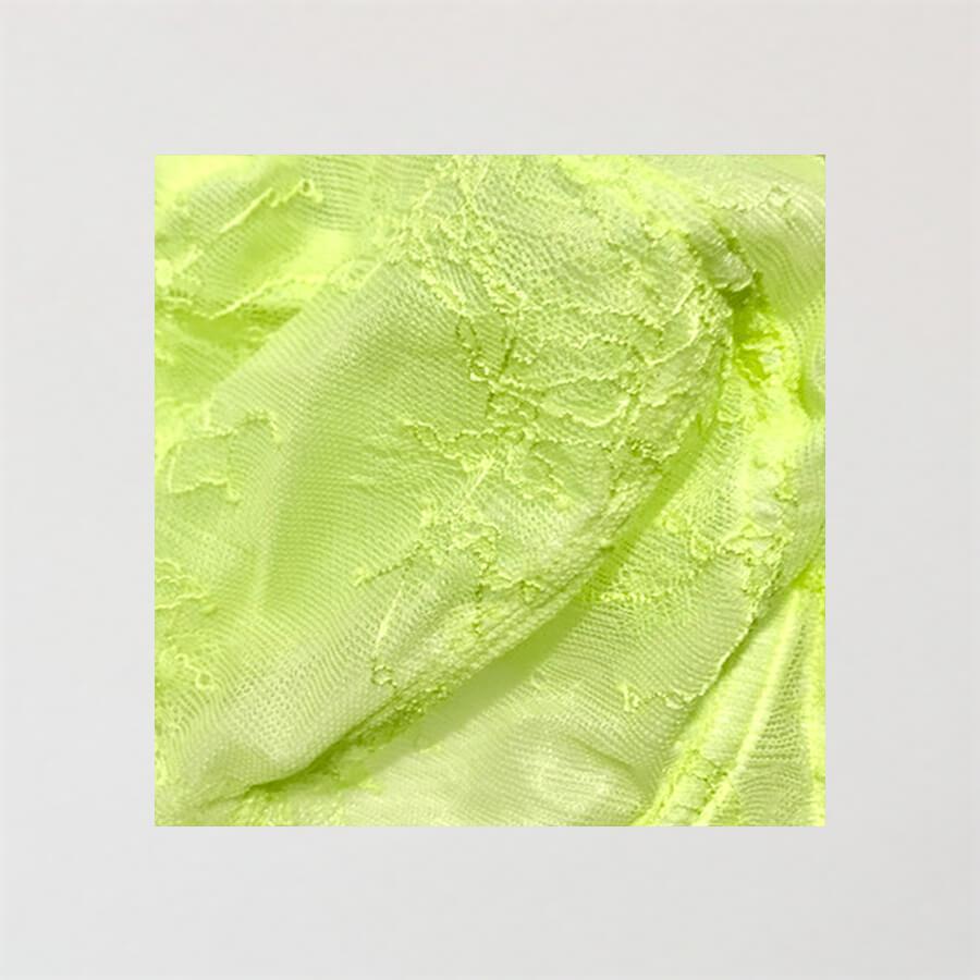 Nightingale Lace Midi Short Brief- Lime Splash Green
