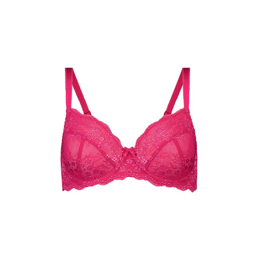 Sweetpea Lace Balconette Bra - Sugar Pink