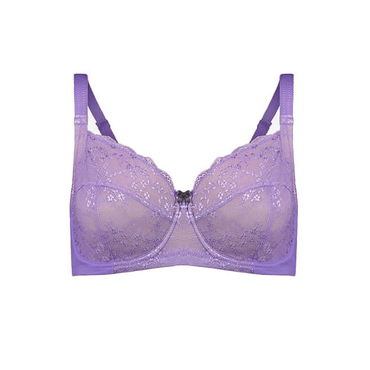 Essentiel Generous Violet Lace and tulle full cup bra