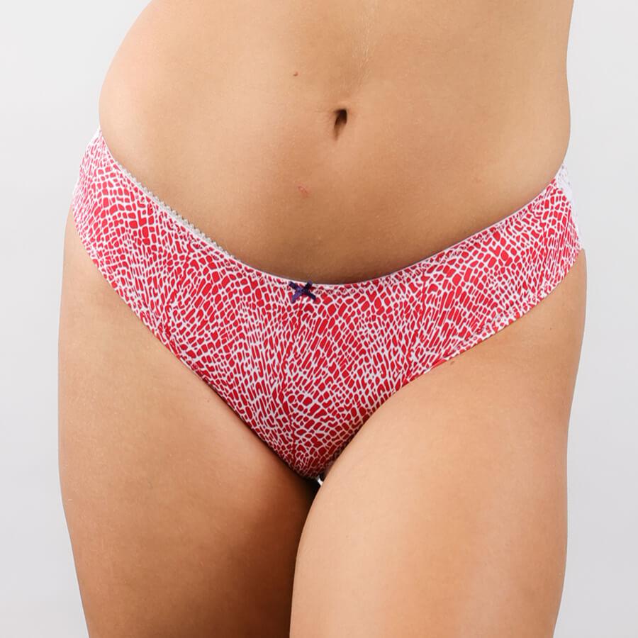 Queen of the Nile Lace Bum Bikini Brief - Lipstick Red