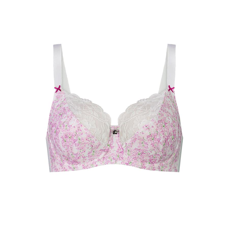 Print Full Cup Bra - Wisteria