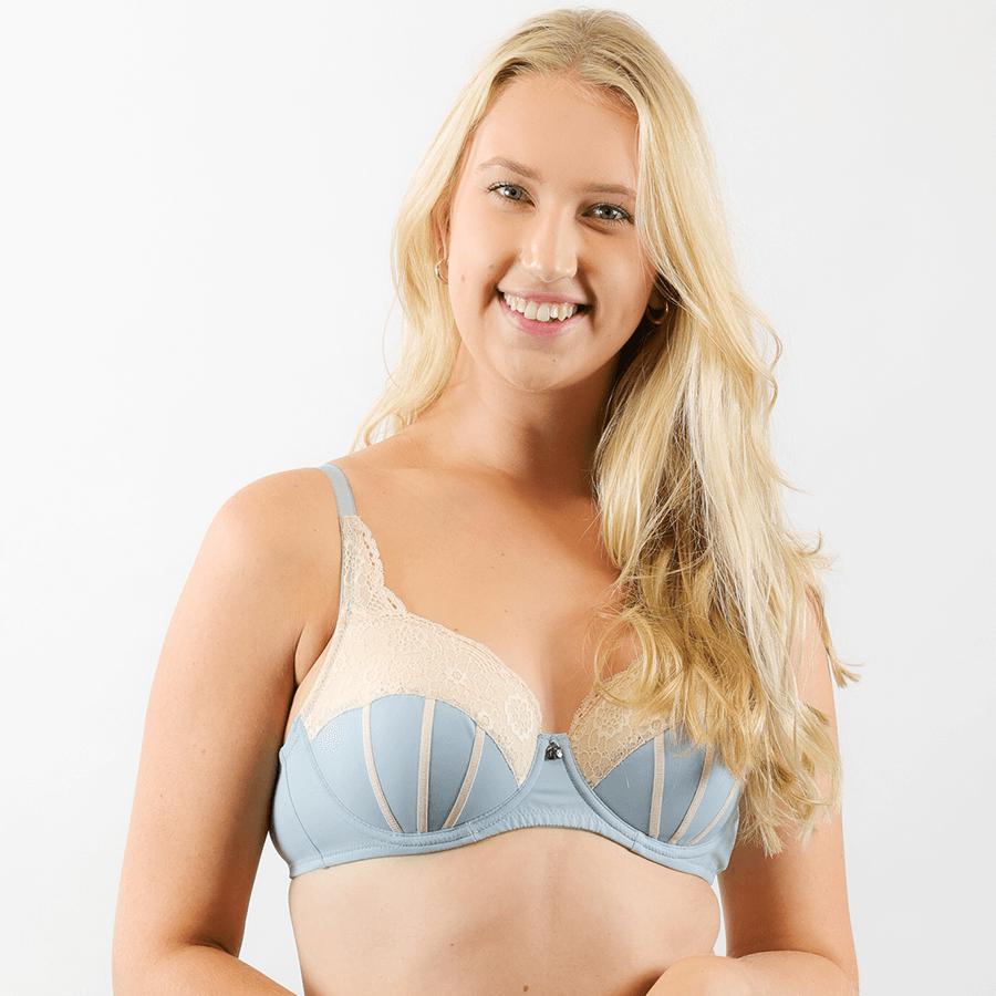 Model wearing Underwire Ribbons Bra - Lite Support - Rococco Back