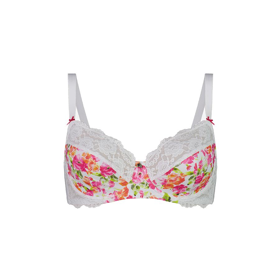 Print Balconette Bra - Blooming Roses